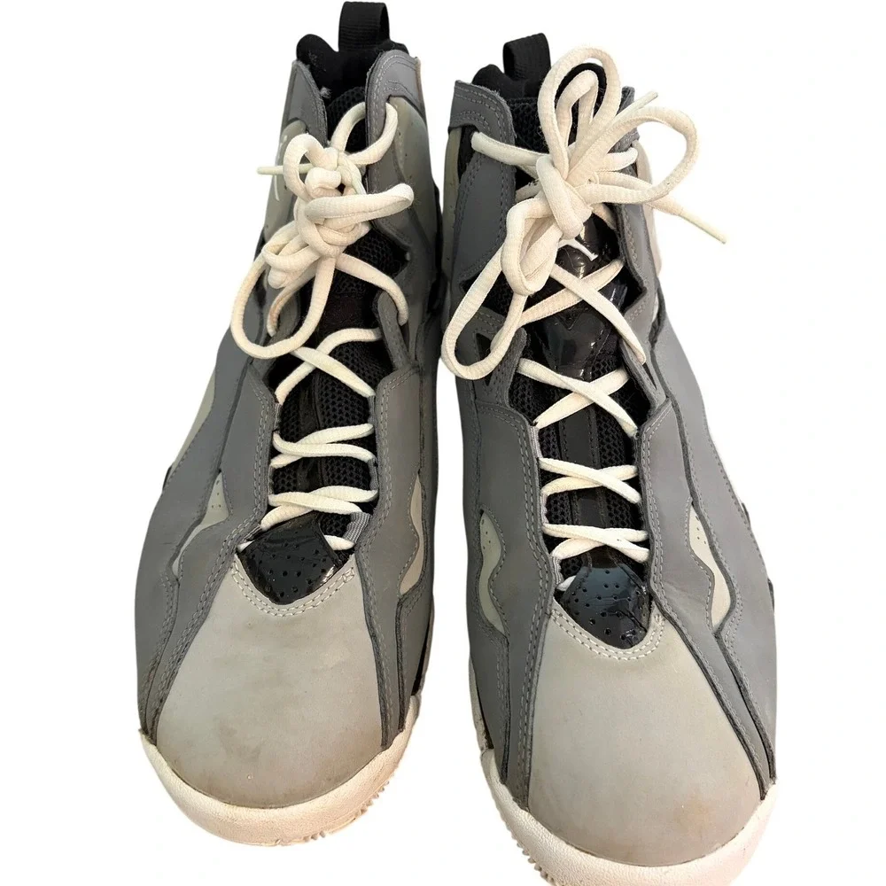 Jordan True Flight Cool Grey Black White Basketball Shoes 342964-025 Mens 9